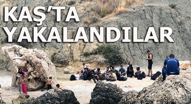 Kaş'ta yakalandılar