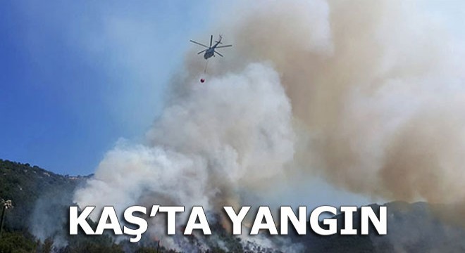 Kaş'ta yangın