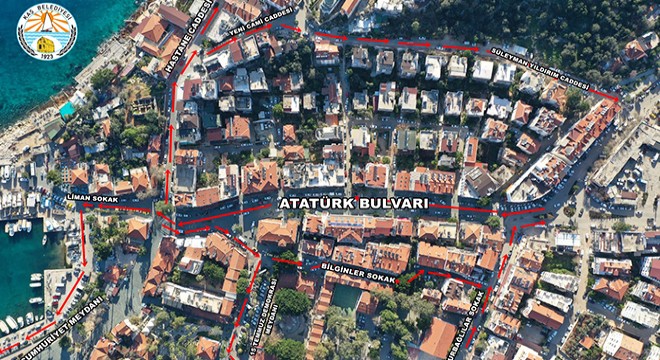 Kaş trafiğine tek yön uygulaması