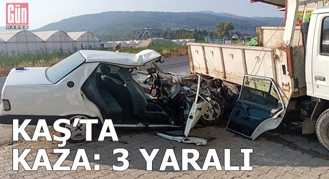 Kaş ta kaza: 3 yaralı