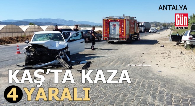 Kaş ta kaza: 4 yaralı