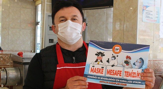 Kasaplardan maske takan hayvanların yer aldığı sticker