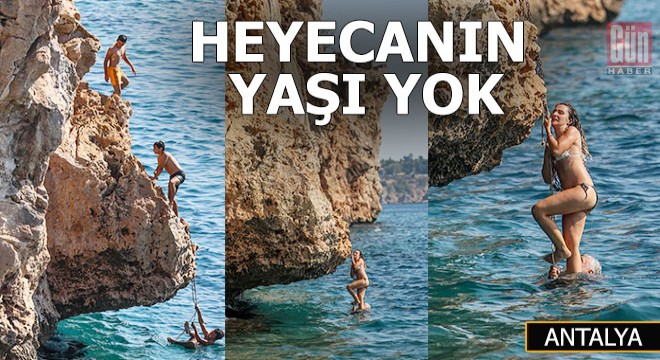 Kayalıklardan tehlikeli atlayış