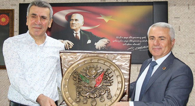 Kaymakamdan belediyeye veda ziyareti