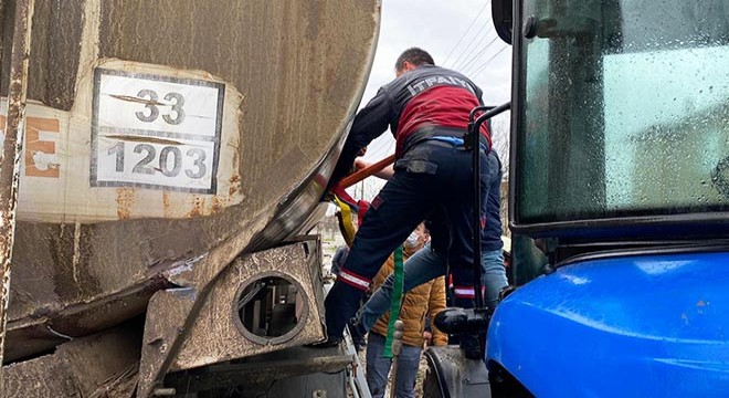 Kaynak yapılan tankerde oksijen tüpü patladı: 3 yaralı