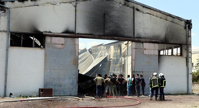 Kayseri'de ambalaj fabrikasında yangın