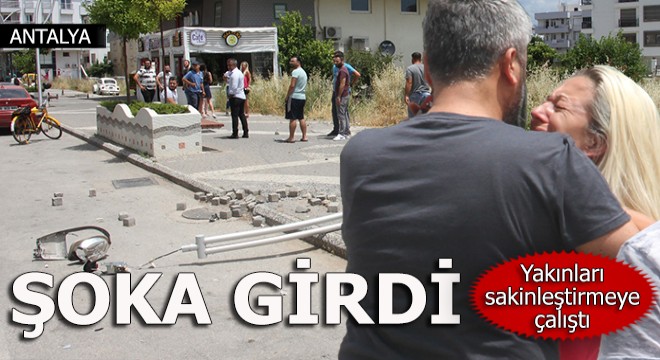 Uzun süre ağlayan ve kendine gelemeyen kadını yakınları sakinleştirmeye çalıştı