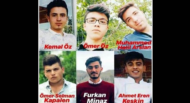 Kazada ölen 6 genç, son yolculuğuna uğurlandı