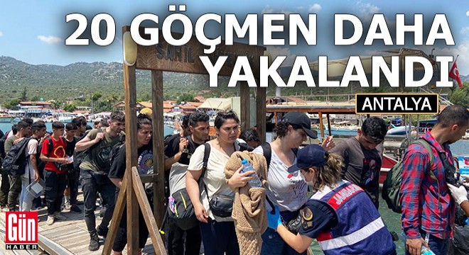Kekova Adası'nda 20 göçmen daha yakalandı