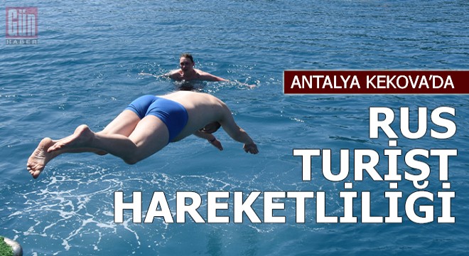 Kekova'da Rus turist hareketliliği