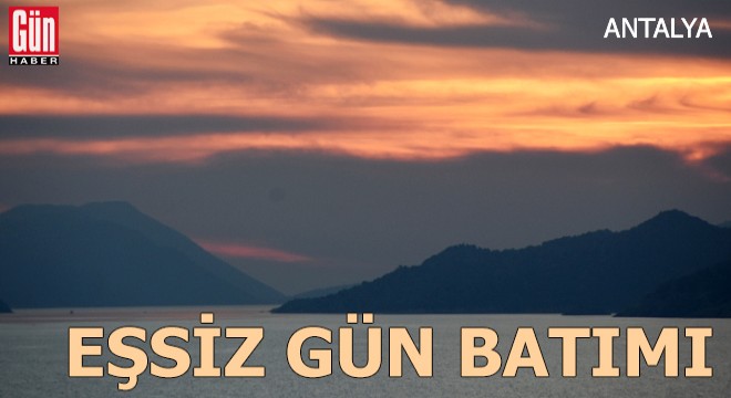 Kekova'da eşsiz gün batımı