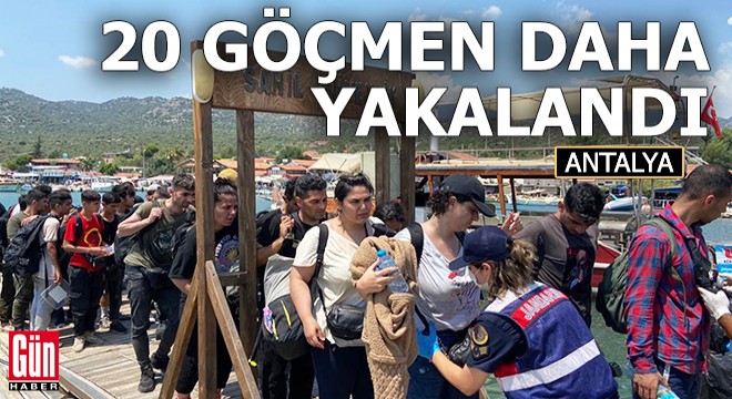 Kekova Adası nda 20 göçmen daha yakalandı