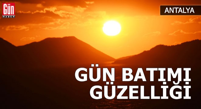 Kekova da gün batımı güzelliği