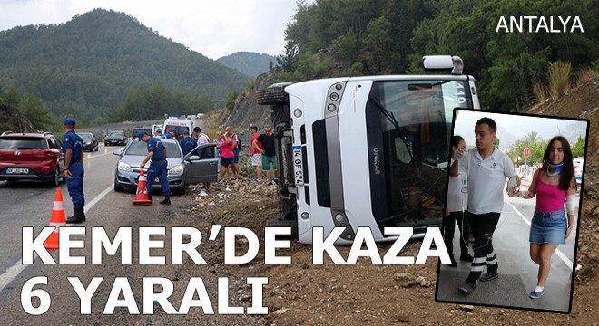 Kemer'de kaza; 6 yaralı