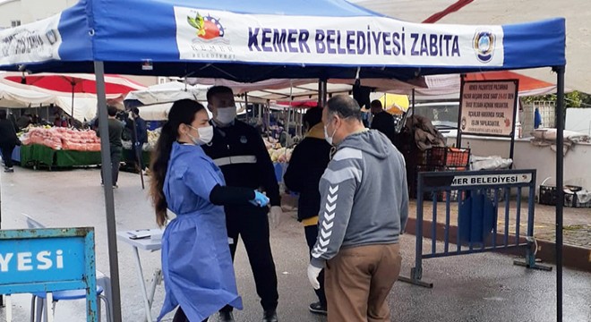 Kemer'de koronavirüs önlemleri