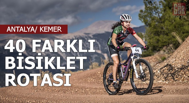 Kemer de 40 farklı bisiklet rotası