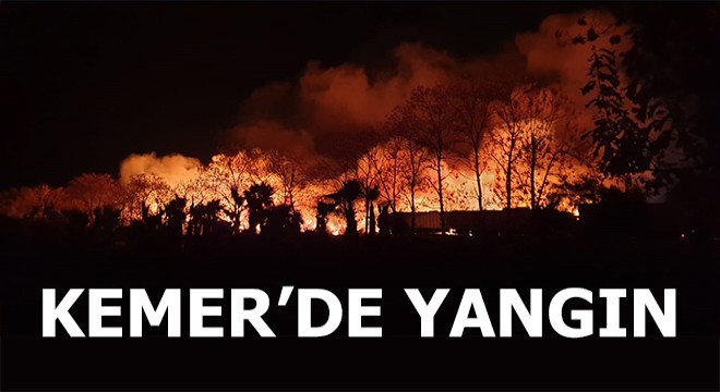 Kemer’de yangın