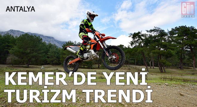 Kemer de yeni turizm trendi; enduro motosiklet eğitimi