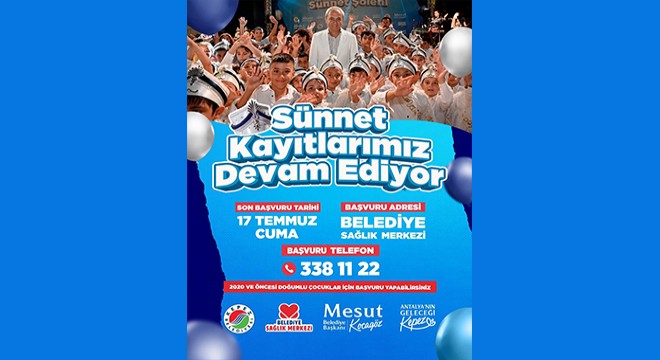 Kepez Belediyesi Sünnet Kayıt Duyurusu banneri