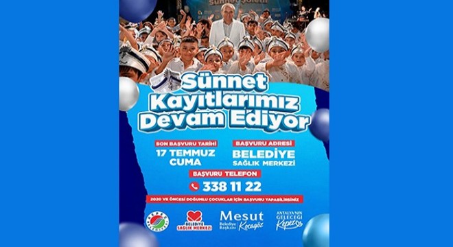 Kepez Belediyesi Sünnet Kayıt Duyurusu banneri