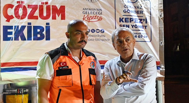 Kepez'de anında çözüm ekibi