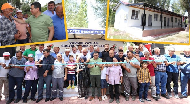 Kepez’den Varsak Yaylası'na sosyal donatı hizmeti