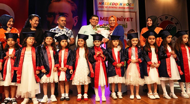 Kepez’in Nasreddin Hoca Kreşlerinde mezuniyet sevinci