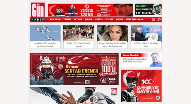 Kepez Belediyesi 29 Ekim Cumhuriyet Bayramı banneri