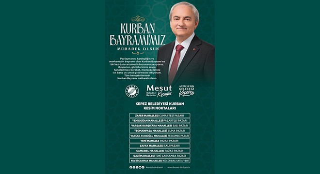 Kepez Belediyesi Kurban Kesim Noktaları banneri