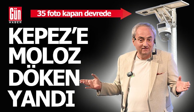 Kepez'e, çer-çöp, moloz döken yandı