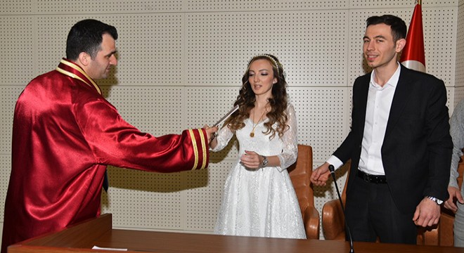 Keşan'da nikaha 'koronavirüs' önlemi