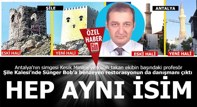 Kesik Minare ye külah taktıran danışman bakın kim çıktı?