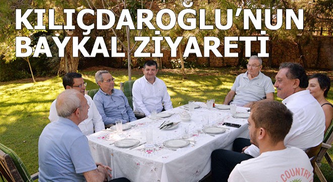 Kılıçdaroğlu’dan Baykal’a bayram ziyareti