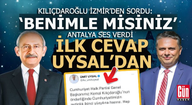 Kılıçdaroğlu na Antalya dan ilk ses veren Ümit Uysal oldu