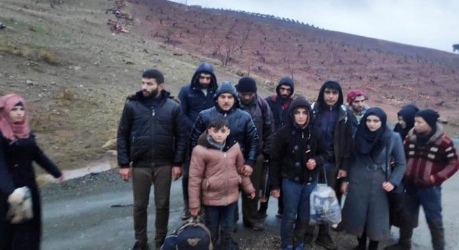 Kilis'te 16 kaçak göçmen yakalandı