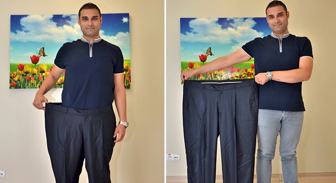 Kilolu günlerini unutmamak için pantolonunu çerçeveletecek