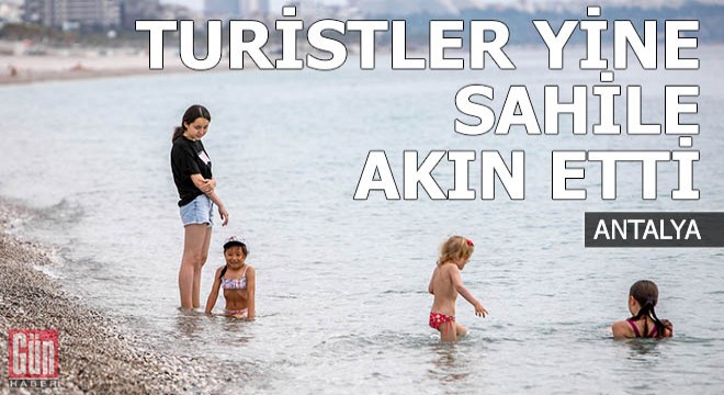 Kısıtlamadan muaf turistler, Konyaaltı Sahili'nde
