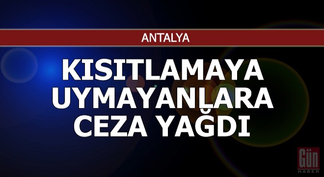 Kısıtlamaya uymayanlara jandarmadan ceza