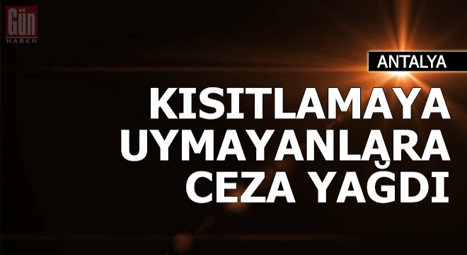 Kısıtlamaya uymayan 960 kişiye 3 milyon TL ceza