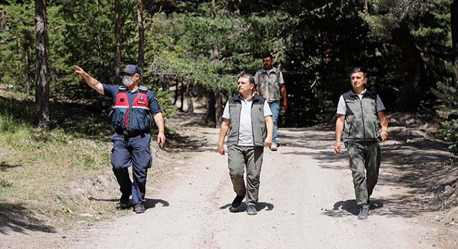 Kızılcahamam ormanlarında  yangın  denetimi