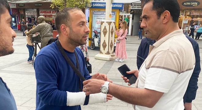 Kolunu ve bacağını sarıp engelli gibi davranan dilenci yakalandı