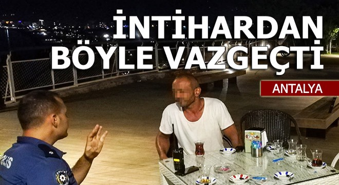 Komiserin çay içme teklifiyle intihardan vazgeçti