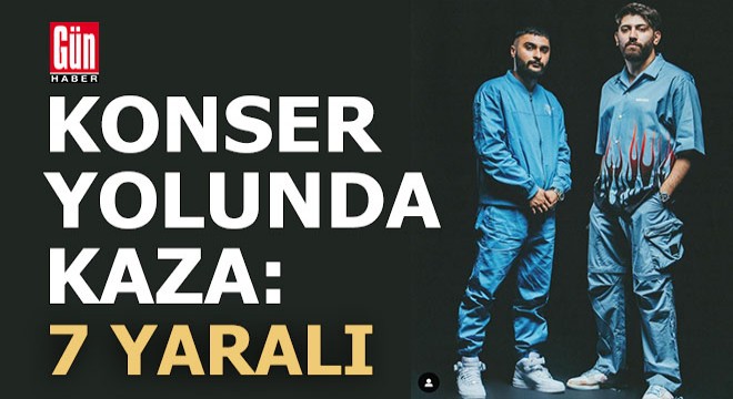 Konsere giden rap şarkıcıları kaza geçirdi: 7 yaralı