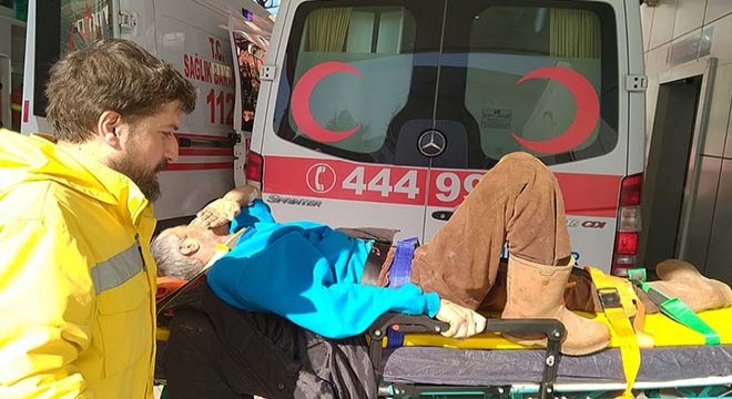 Kontrolünü kaybettiği traktör çalılığa giren sürücü yaralandı