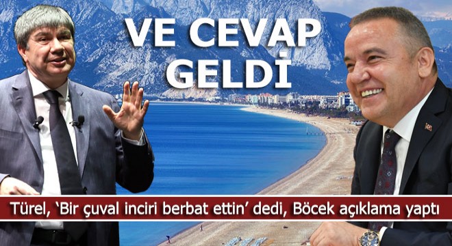 Konyaalltı Sahili iki başkanı birbirine düşürdü
