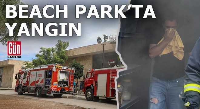 Konyaaltı Beach Park'ta korkutan yangın