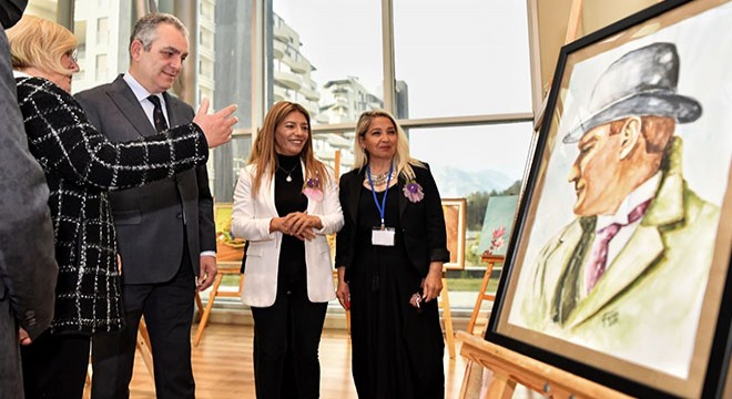Konyaaltı'nda 8 Mart’a özel resim sergisi