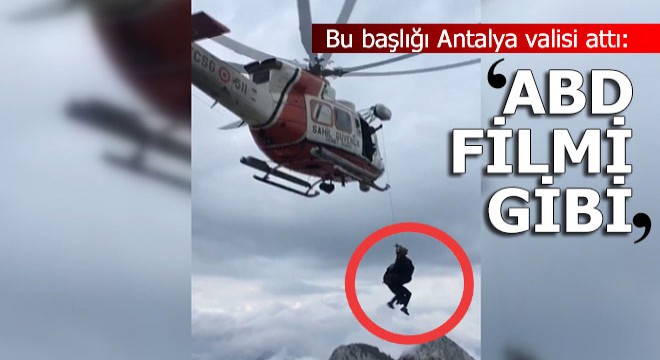 Konyaaltı'nda kurtarma operasyonu