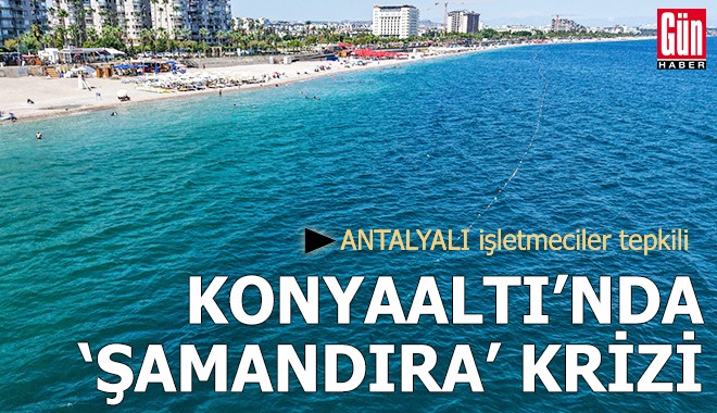 Konyaaltı Sahili'nde 'şamandıra' krizi