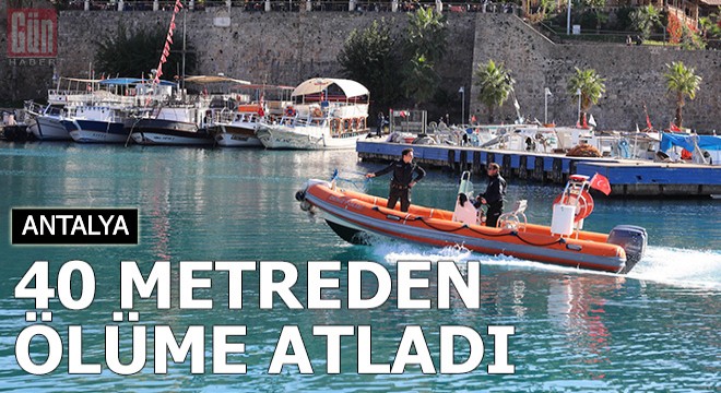 Köpeğini emanet edip, 40 metreden ölüme atladı